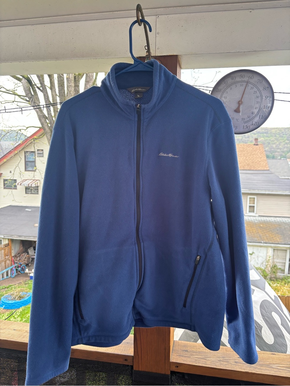 Eddie Bauer Men's Full-Zip Fleece Jacket in Blue